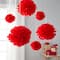 12 Packs: 6 ct. (72 total) Red Paper Pom Poms by Celebrate It™